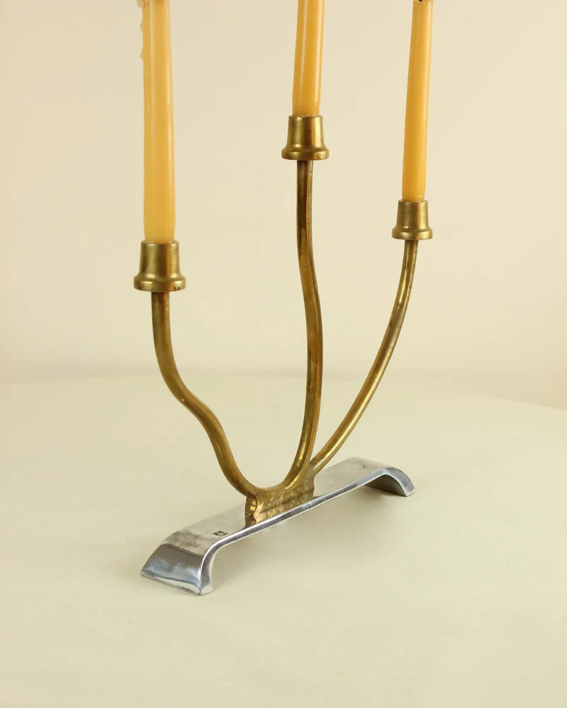 Aluminum Candleholder by David Marshall