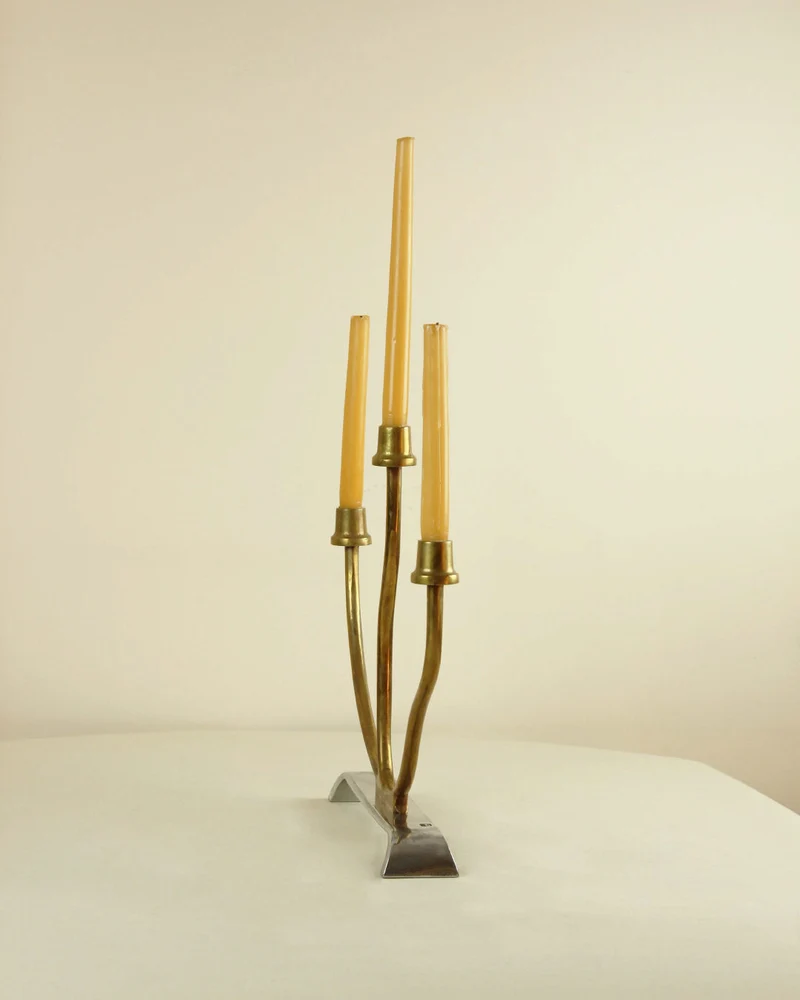 Aluminum Candleholder by David Marshall