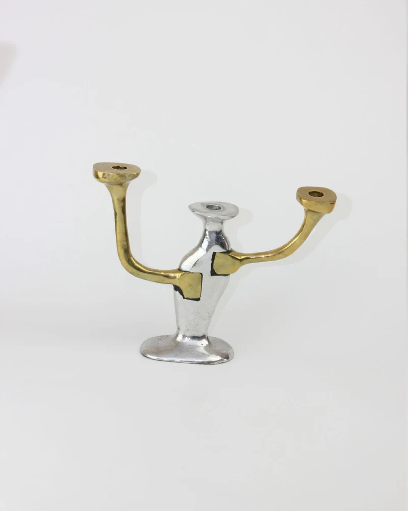 Brutalist Candleholder 70s