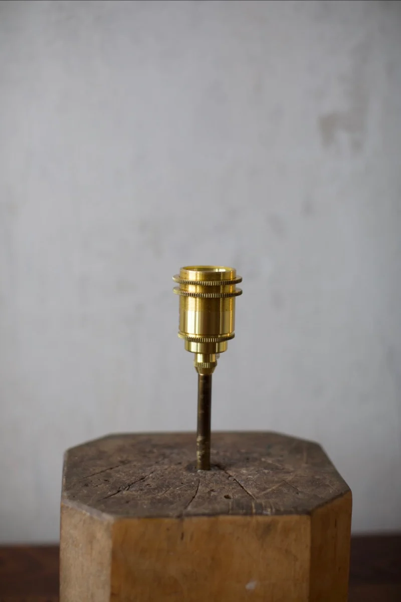 Vintage 1960's Wood Table Lamp