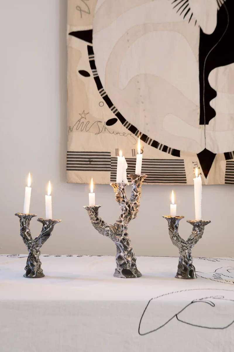 Two Wishes Hand Made Ceramic Candle Holders