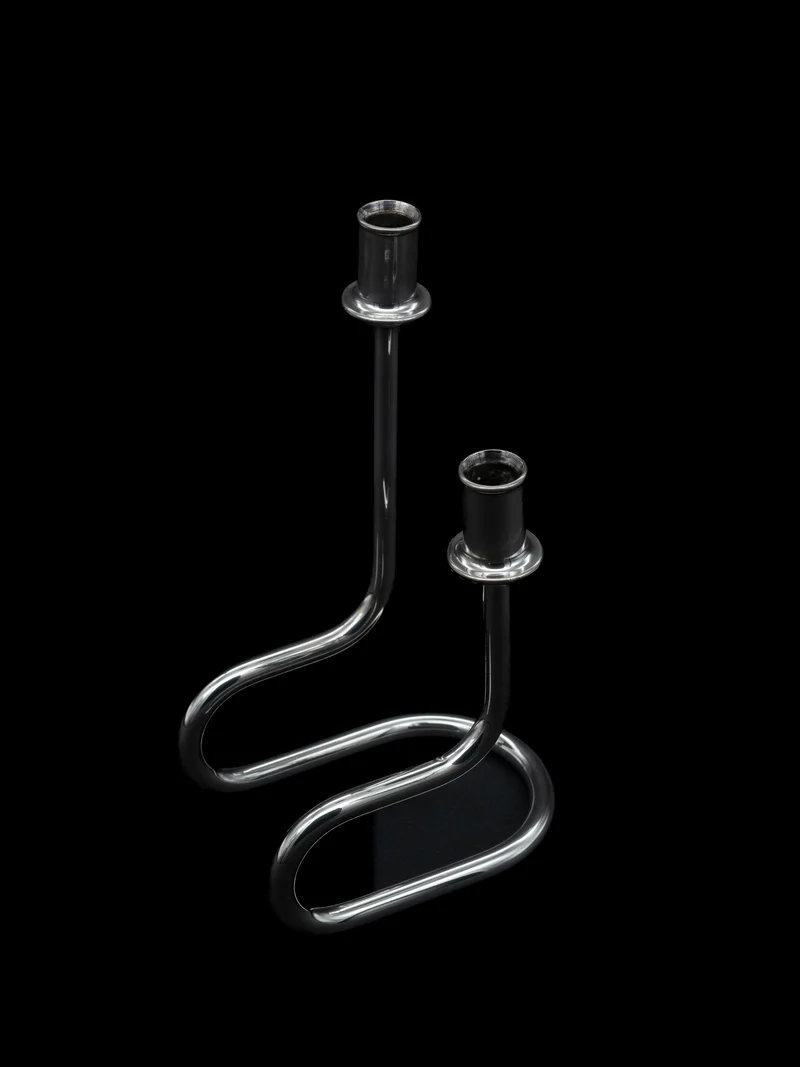 Continuous Loop Candle Holder, Italy, c. 1950s