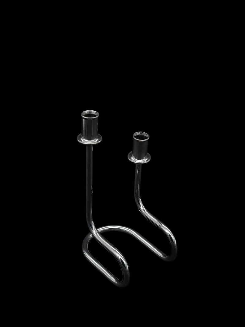 Continuous Loop Candle Holder, Italy, c. 1950s
