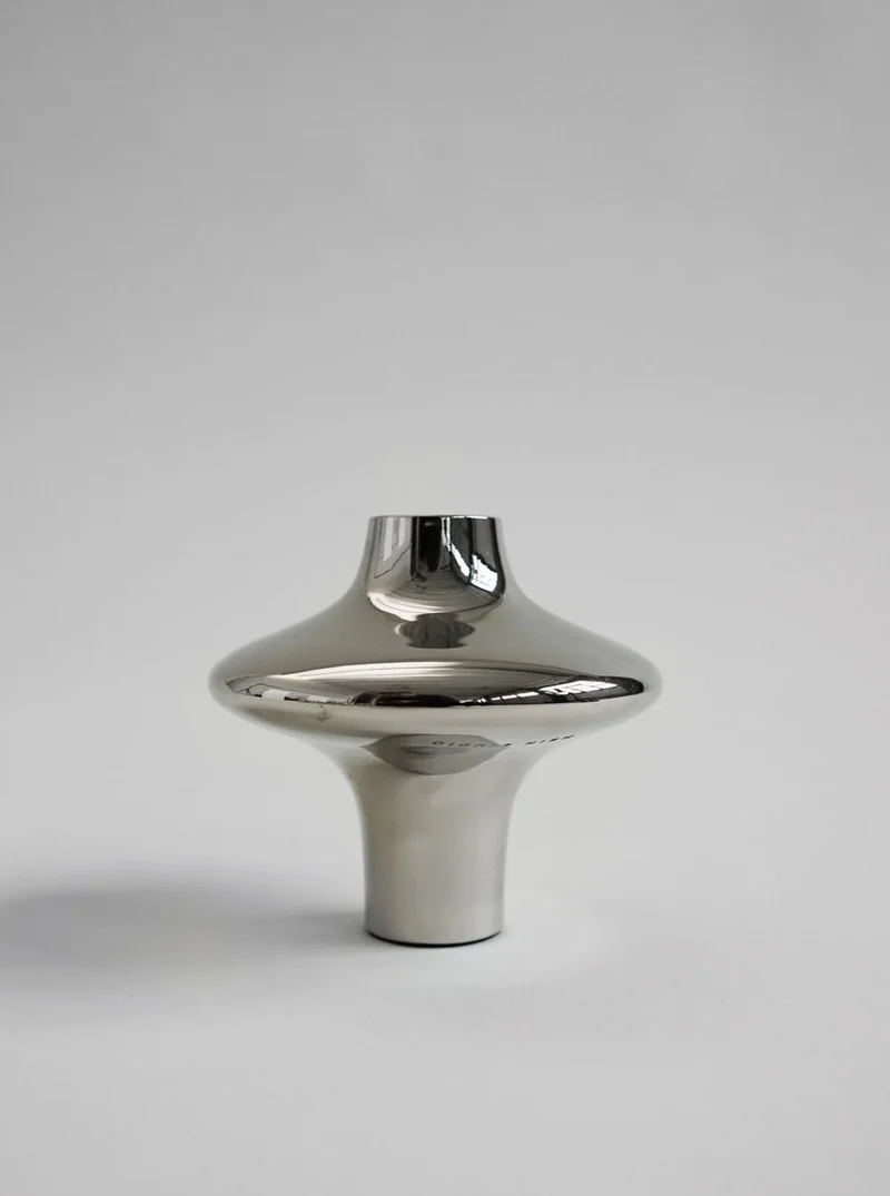 Doublet Candleholder - Large - Silver