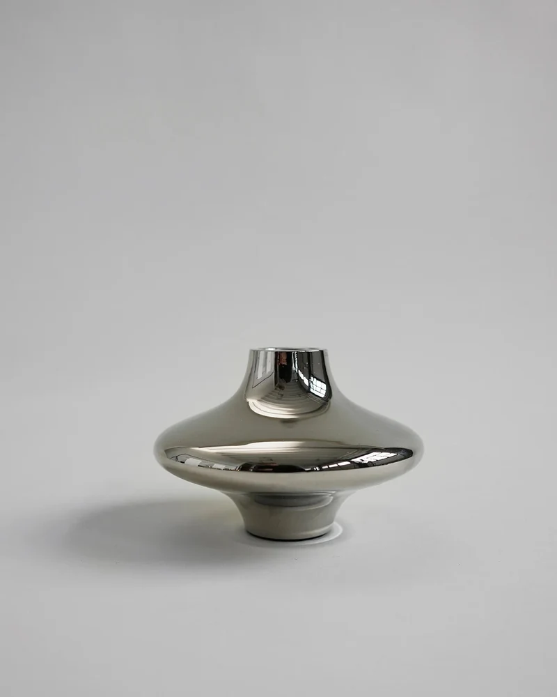 Doublet Candleholder - Small - Silver