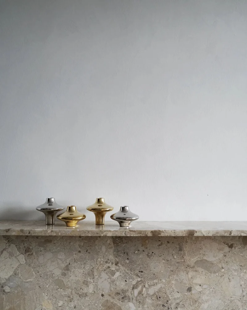 Doublet Candleholder - Small - Silver