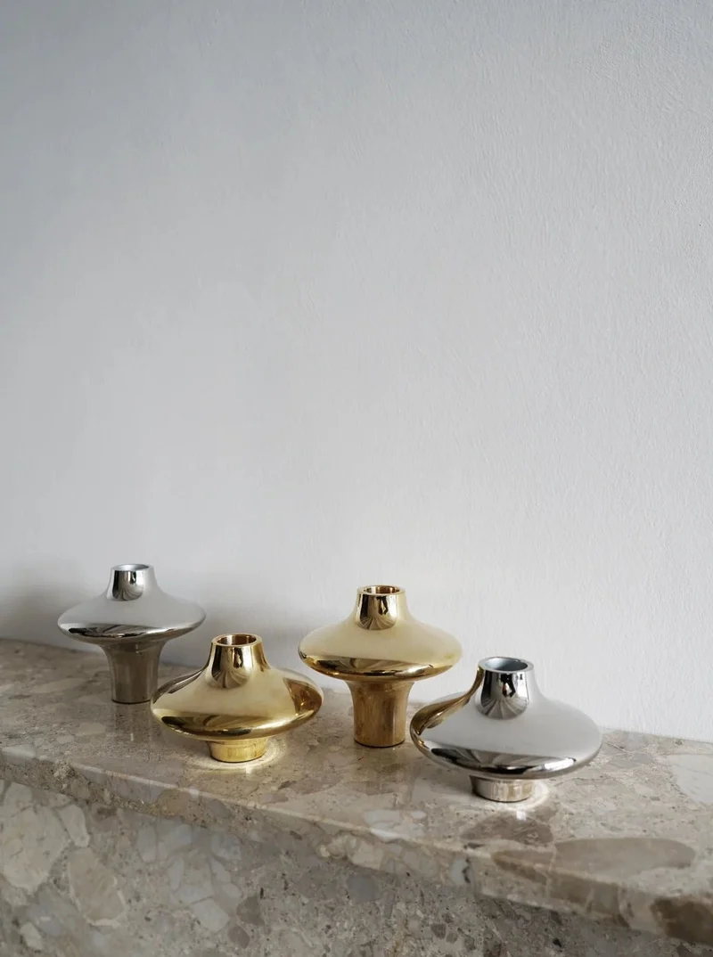 Doublet Candleholder - Large - Gold
