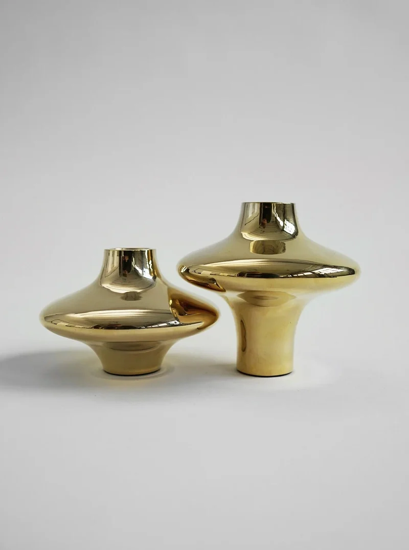 Doublet Candleholder - Large - Gold