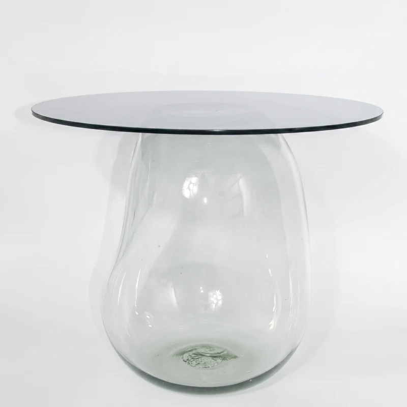 Bubble Side Table in Glass or Tempered Glass