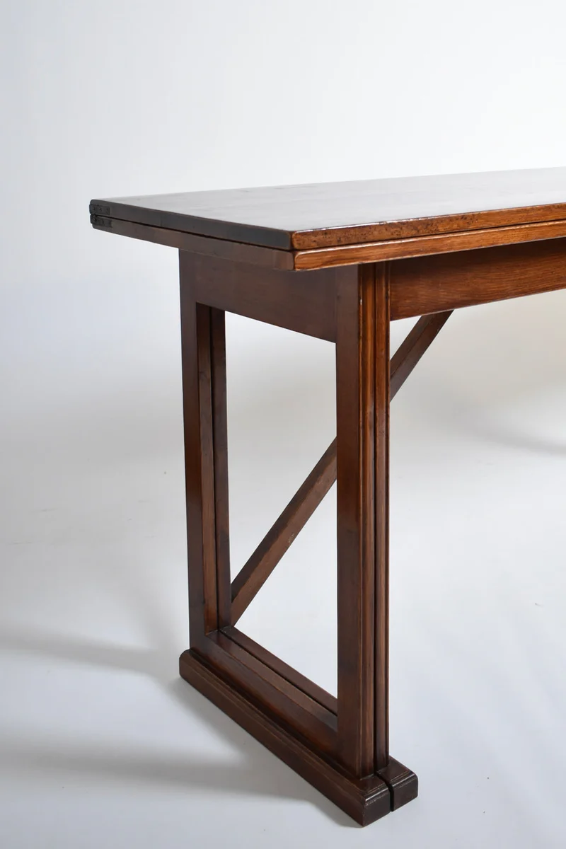 Folding wooden console, 1950s