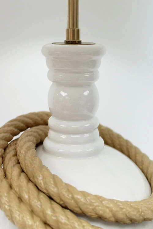 SAILOR roped ceramic white Table Lamp