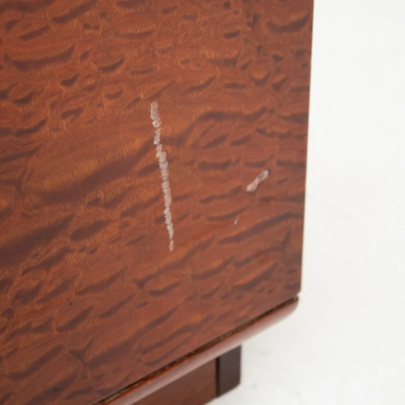Italian Nightstands in Wood and Brass