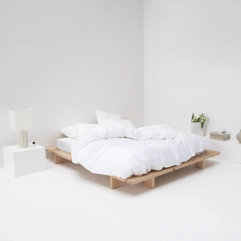 Cotton Sateen Bed Set in White