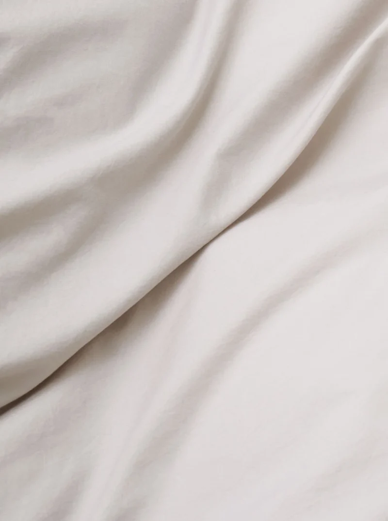 Washed Cotton Percale Bed Set in Sand