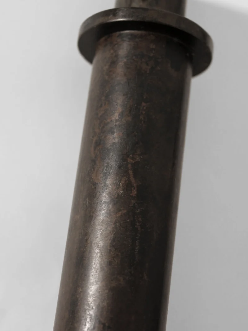 Pair of Brutalist Massive Iron Candle Holder, 1970s