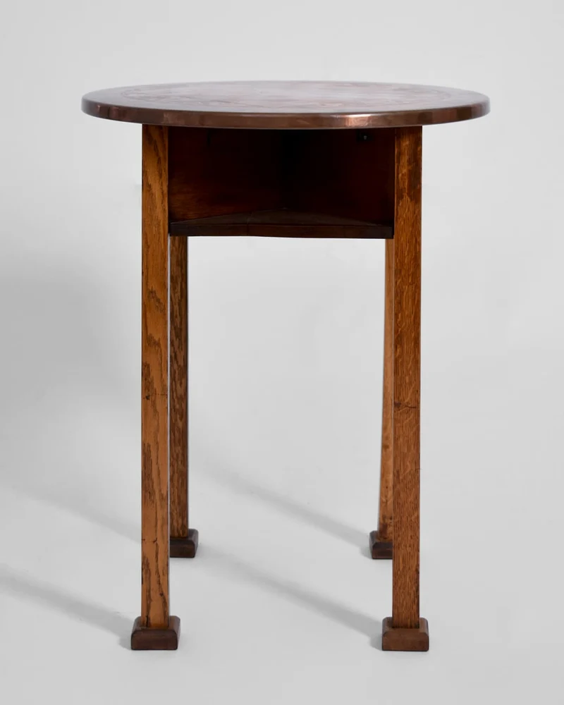Viennese secession pedestal table, 1910s.