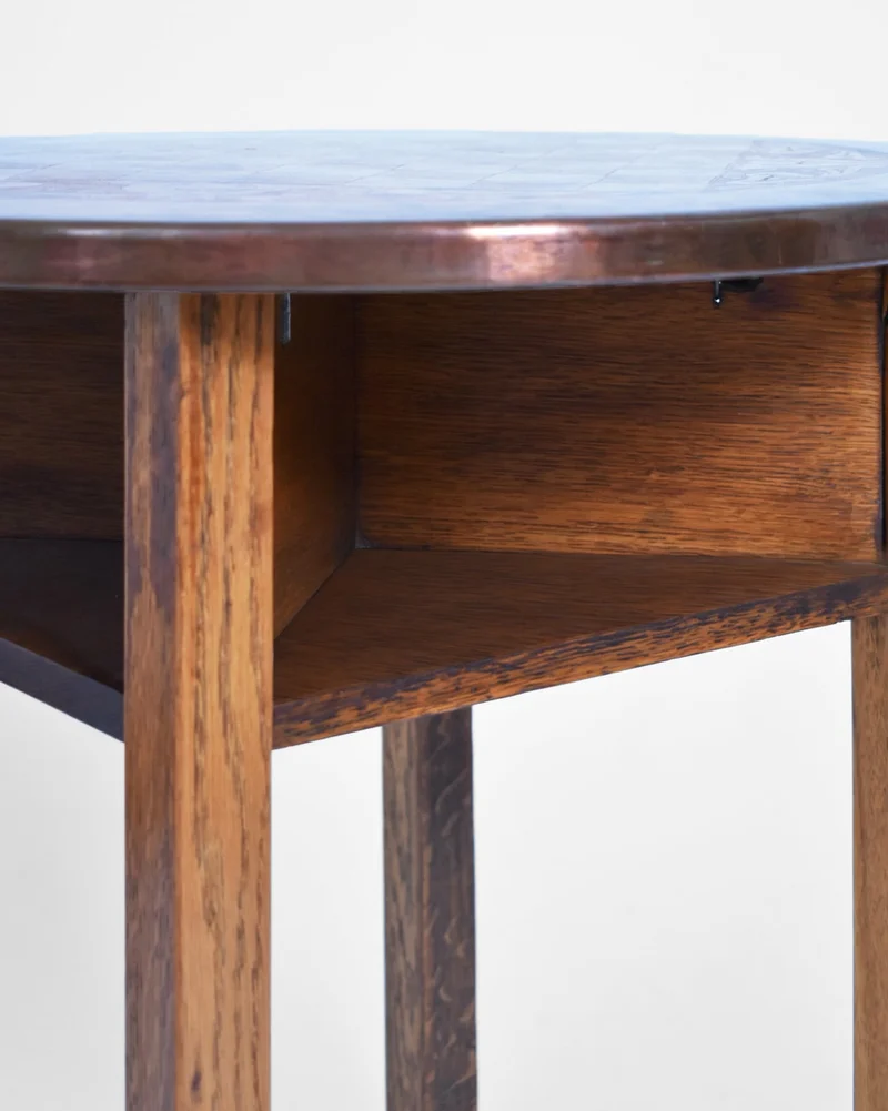 Viennese secession pedestal table, 1910s.