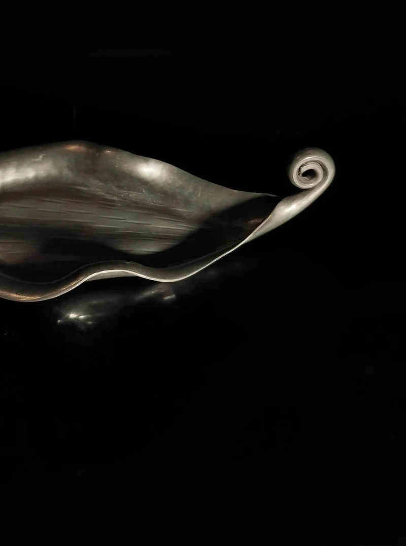 Pewter Leaf Vide Poche