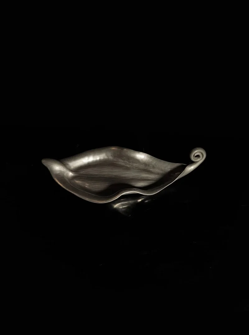 Pewter Leaf Vide Poche