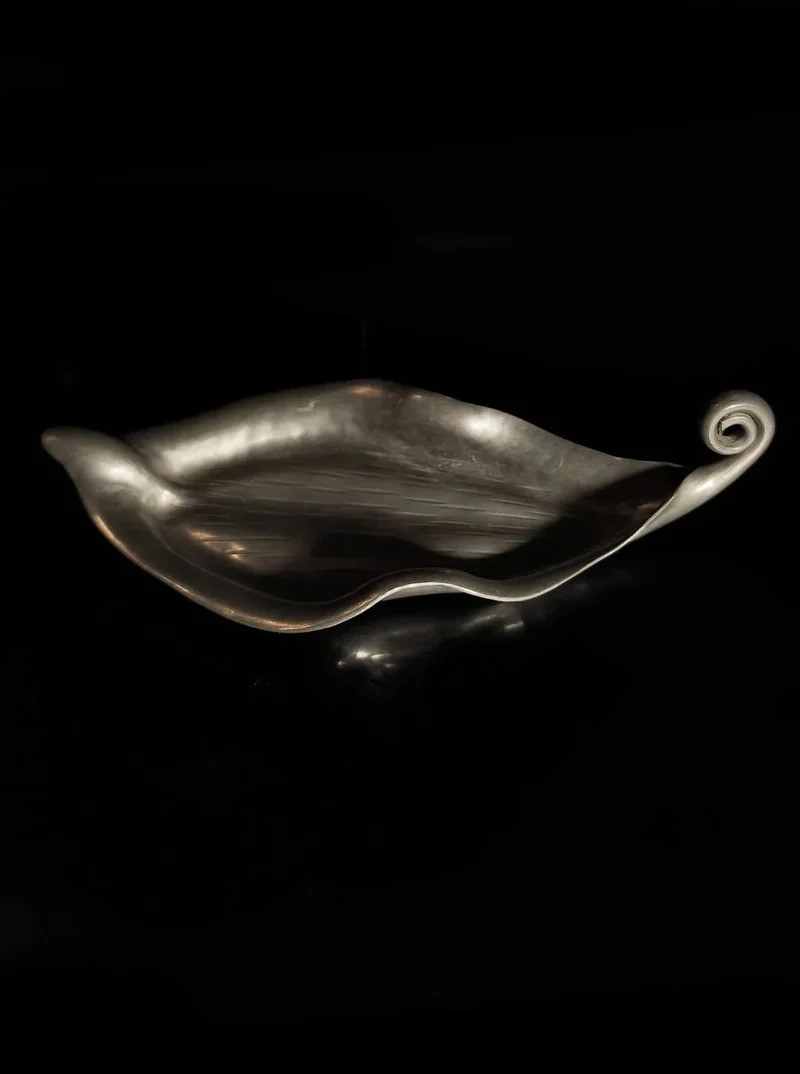 Pewter Leaf Vide Poche