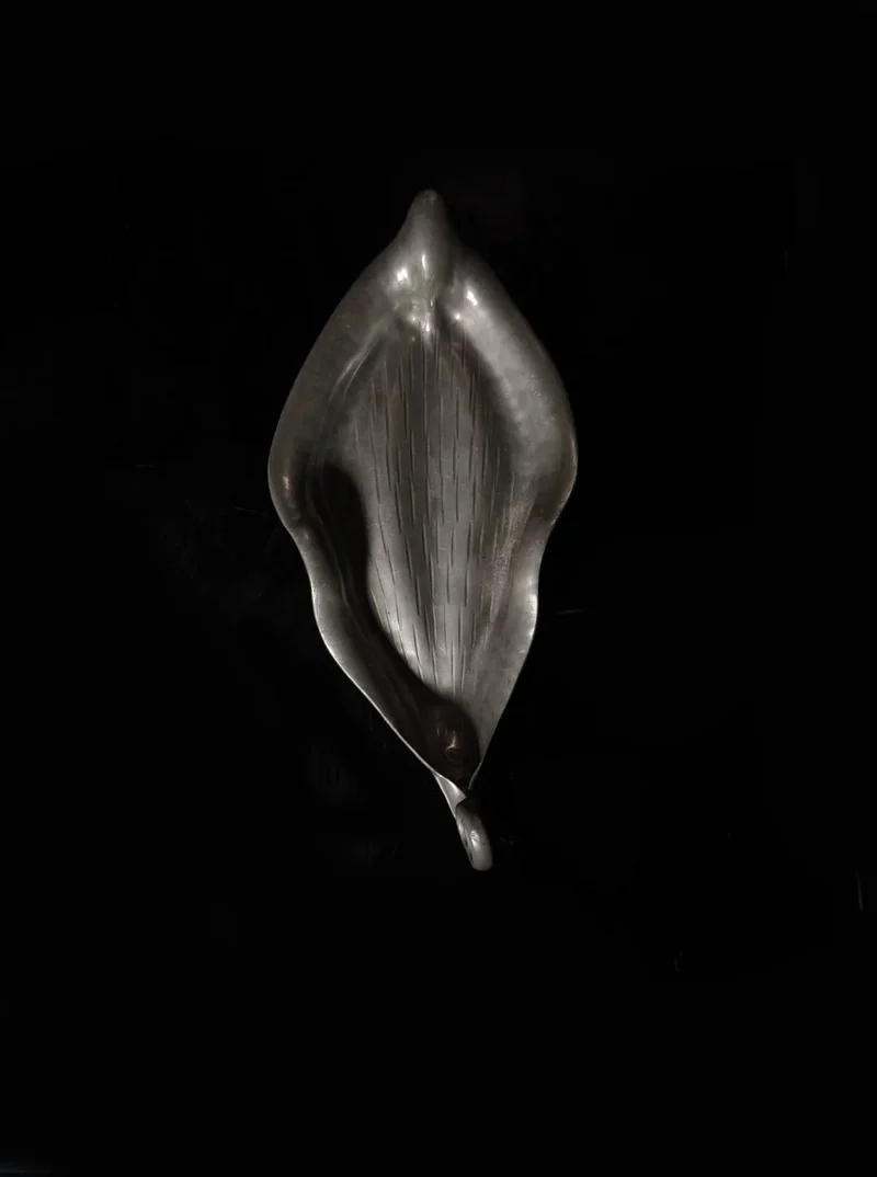 Pewter Leaf Vide Poche