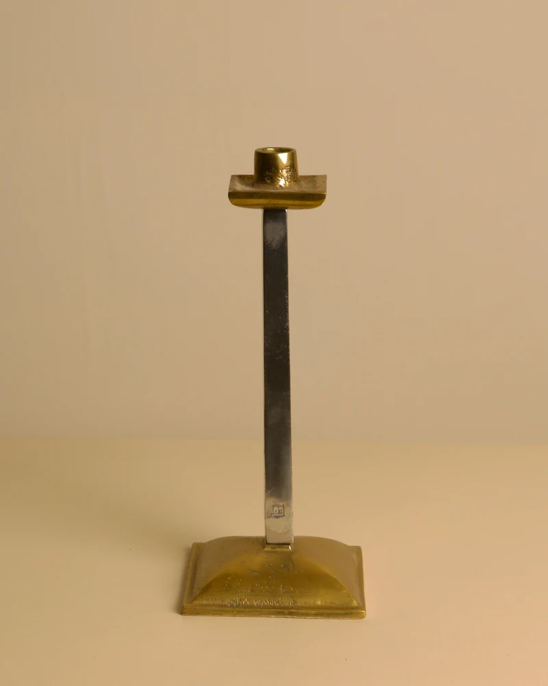 Brutalist Candle Holder by David Marshall 80's