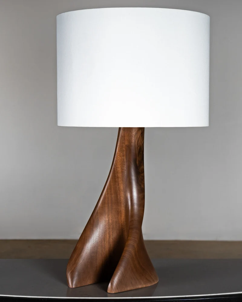 Nile Table Lamp in Natural Stain on Walnut Wood