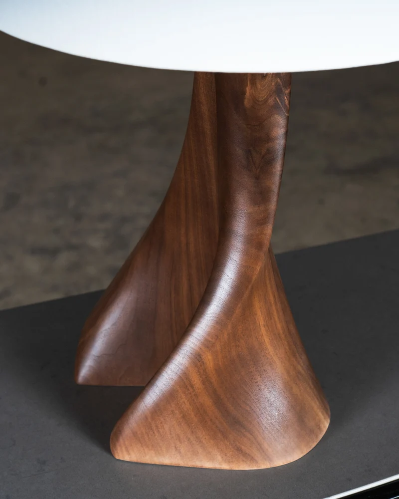 Nile Table Lamp in Natural Stain on Walnut Wood