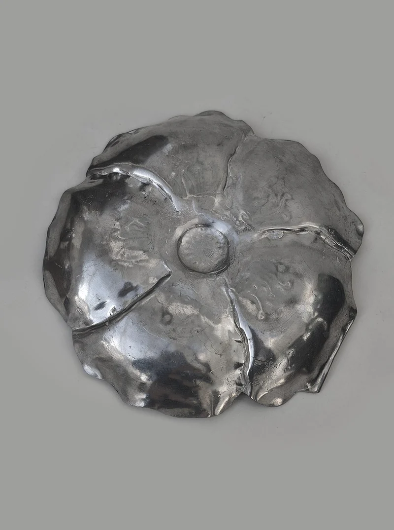 Flower pewter vide poche