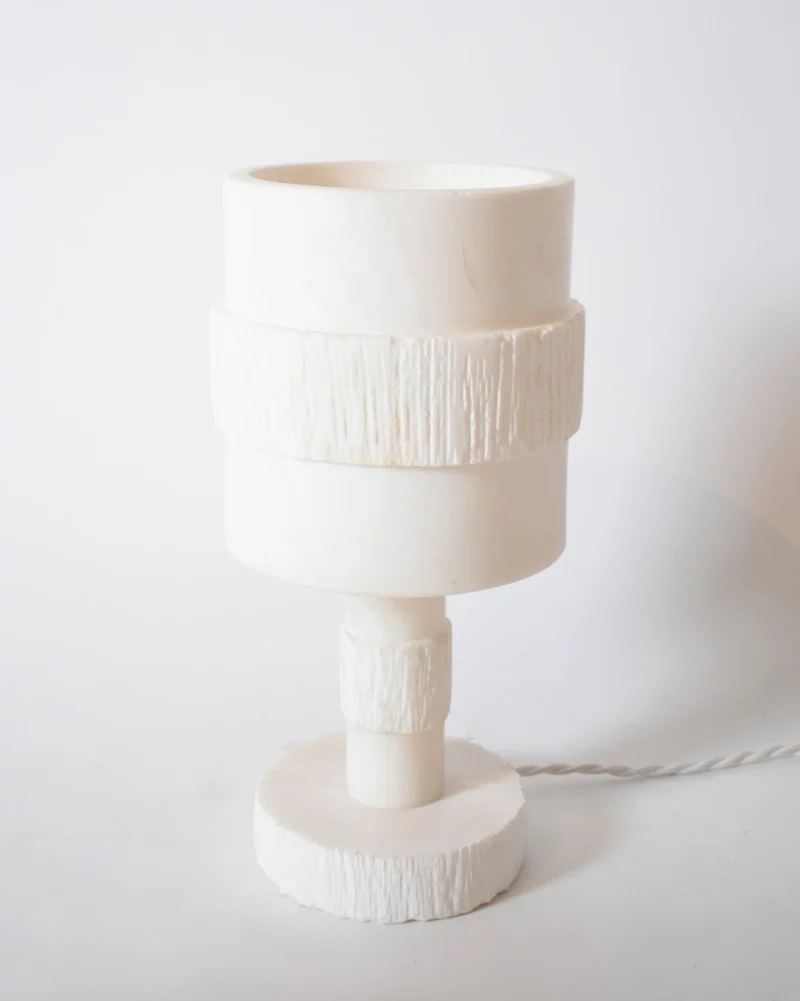 Vintage Alabaster Table Lamp, 1970s
