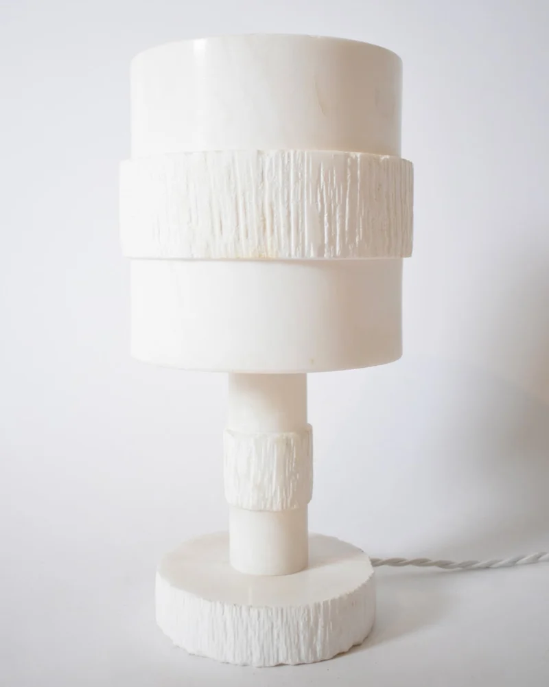 Vintage Alabaster Table Lamp, 1970s