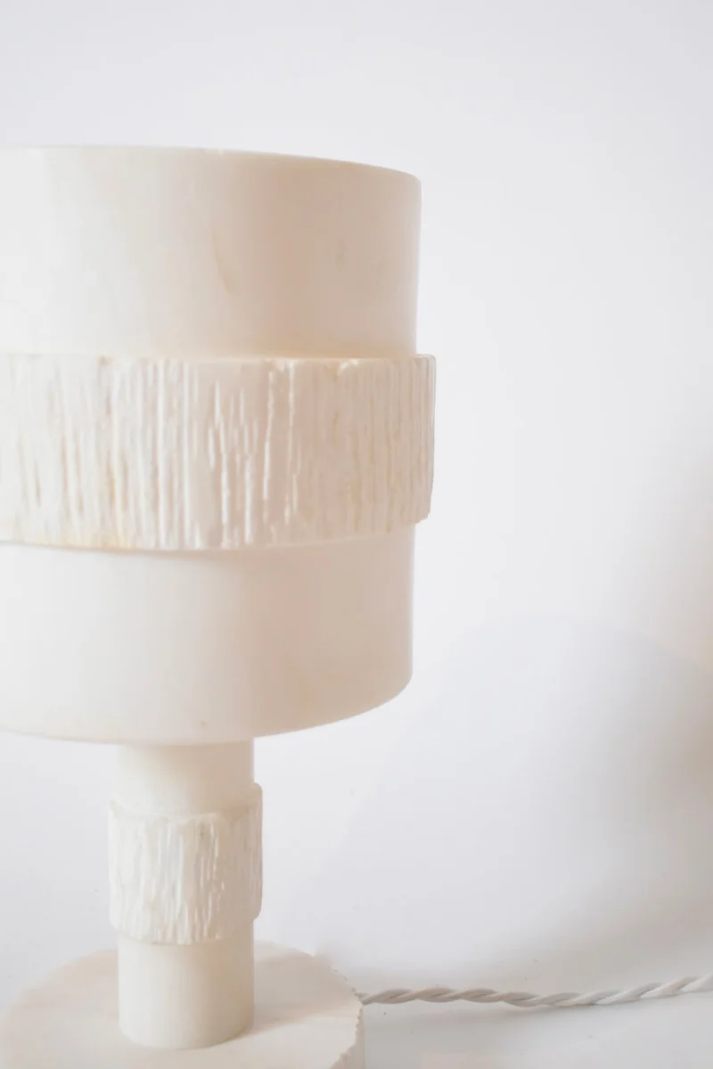 Vintage Alabaster Table Lamp, 1970s
