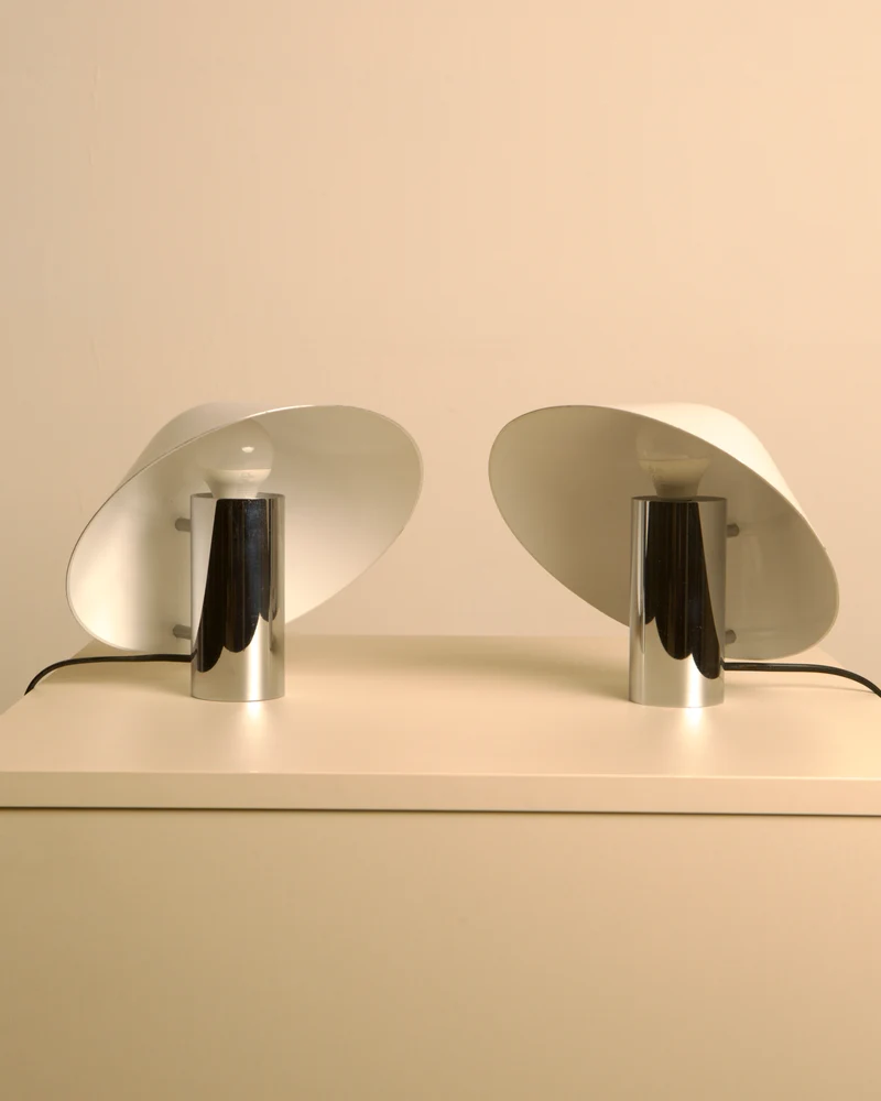 Vintage Pair of "Pulcino" Table Lamp by Sergio Mazza and Giuliana Gramigna for Quattrifolio 70's