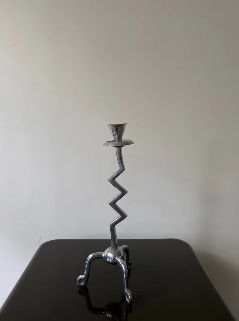 Vintage Zigzag Candle Holder