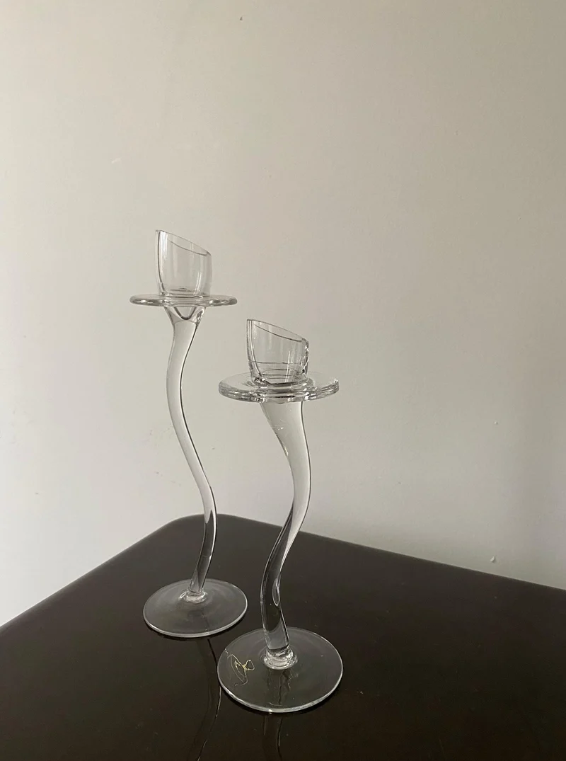 Vintage Set of Elegant Candle Holders