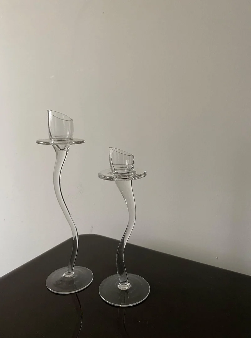 Vintage Set of Elegant Candle Holders