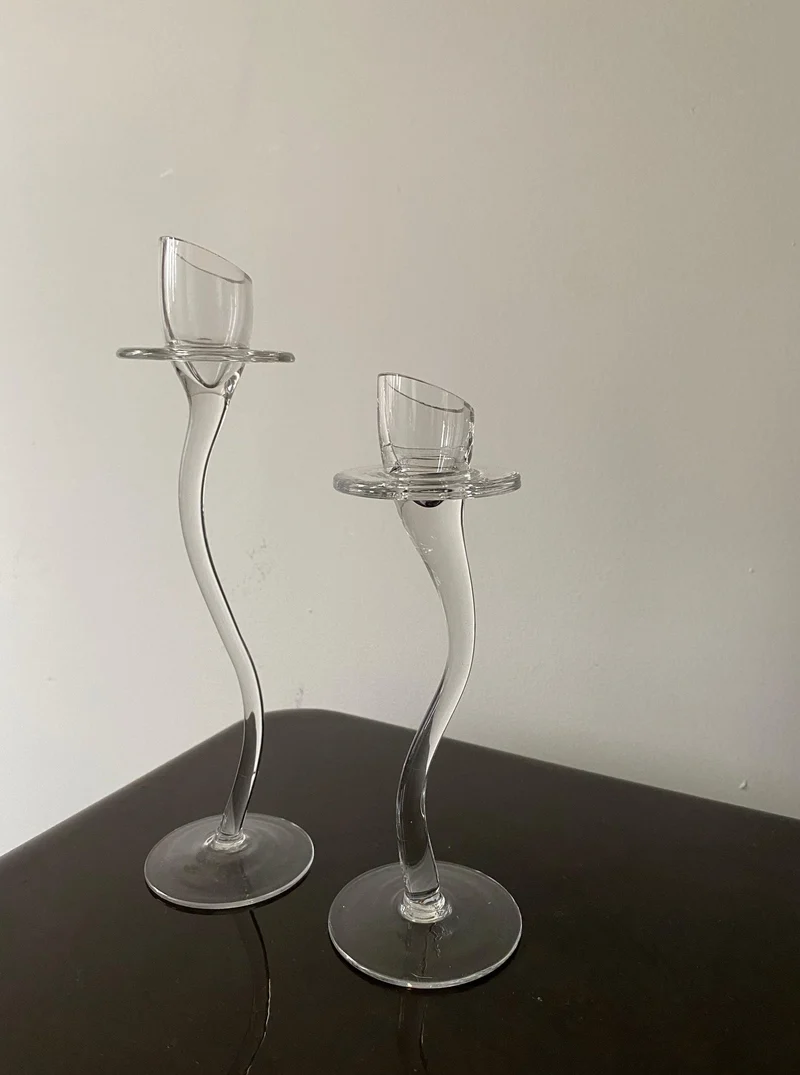 Vintage Set of Elegant Candle Holders