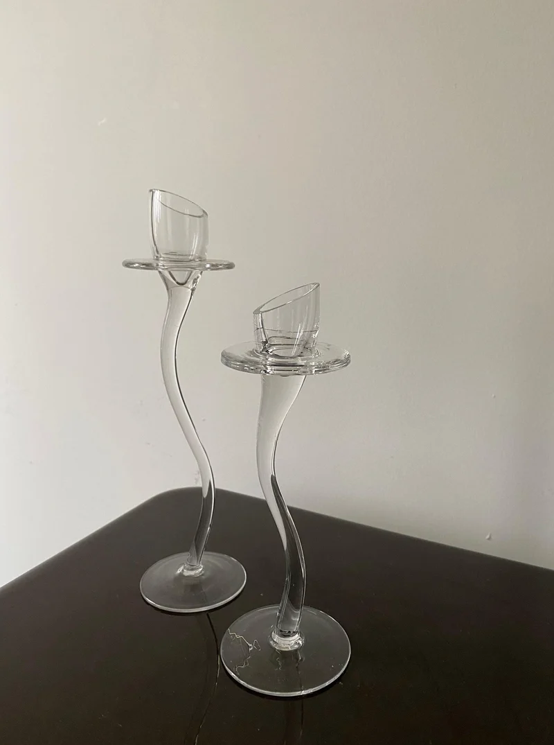 Vintage Set of Elegant Candle Holders