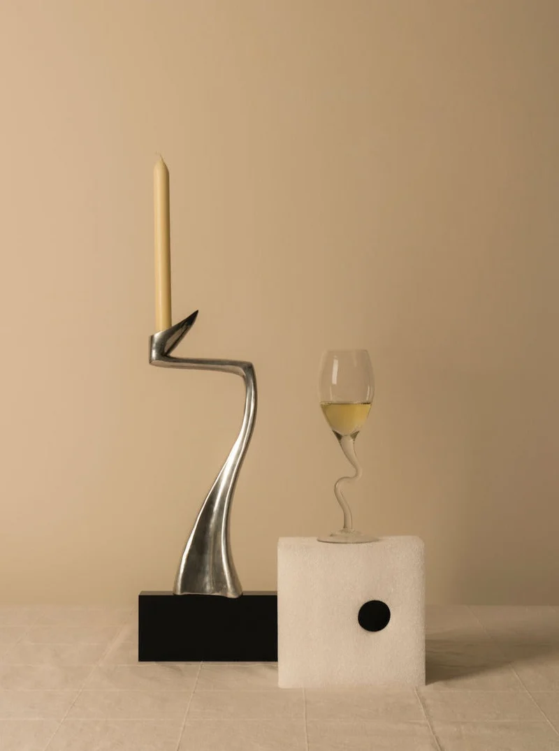 Metal Candle Holder - Vintage Matthew Hilton