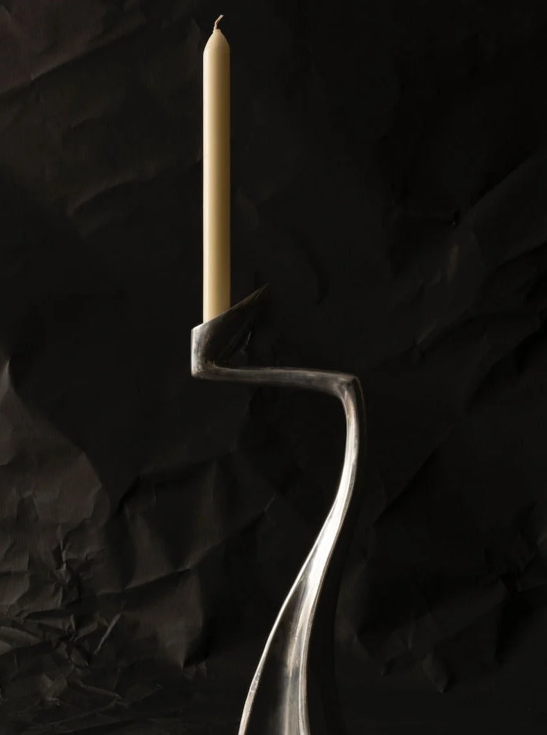 Metal Candle Holder - Vintage Matthew Hilton