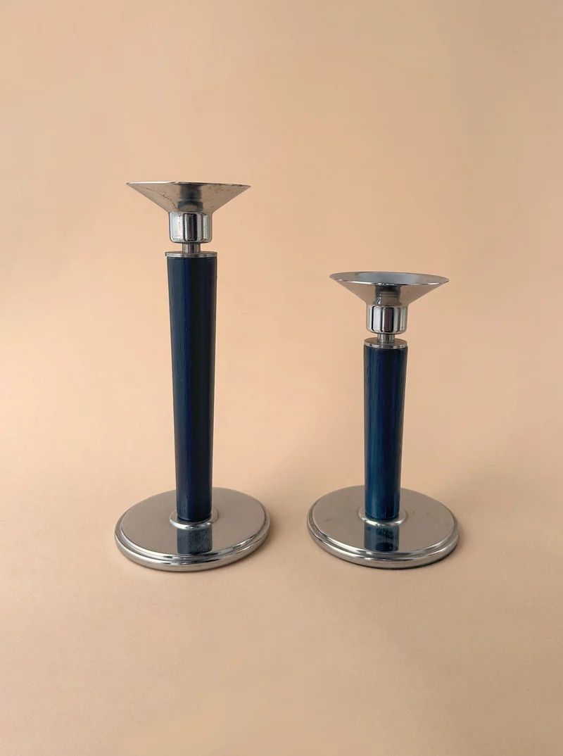 Set of 2 Postmodern Candleholders