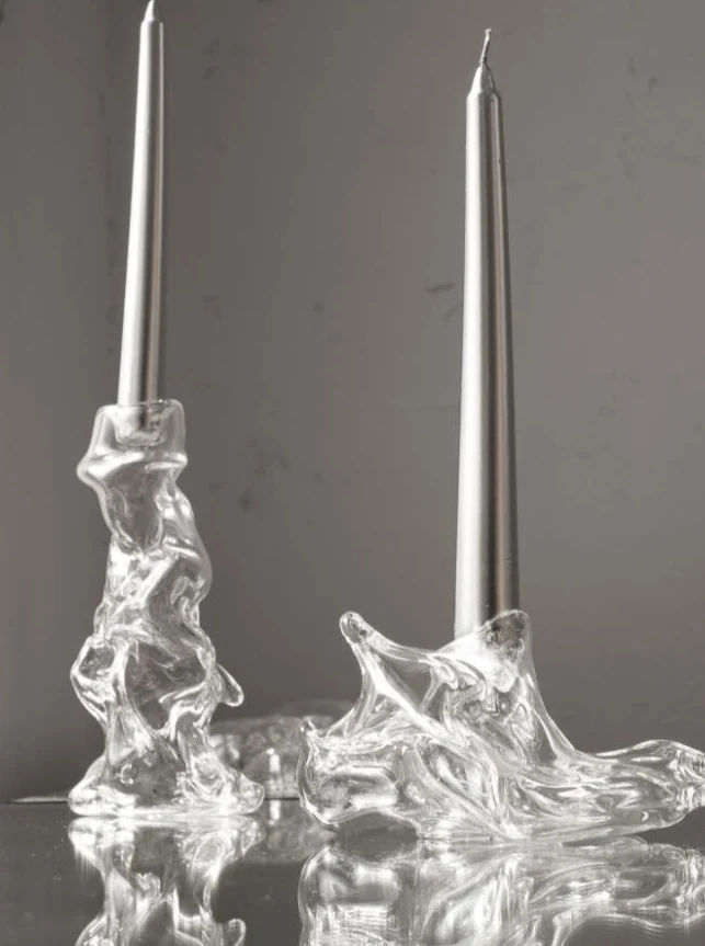 Transparent Melted Candelabros
