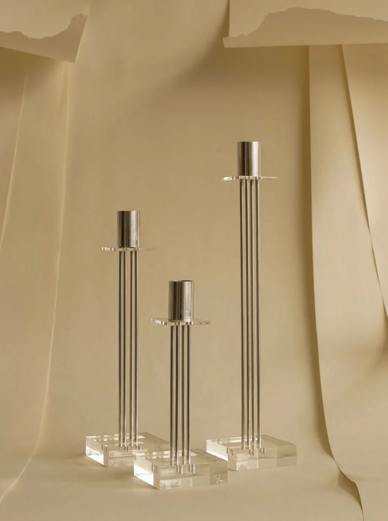 Sleek Candle Holder Set