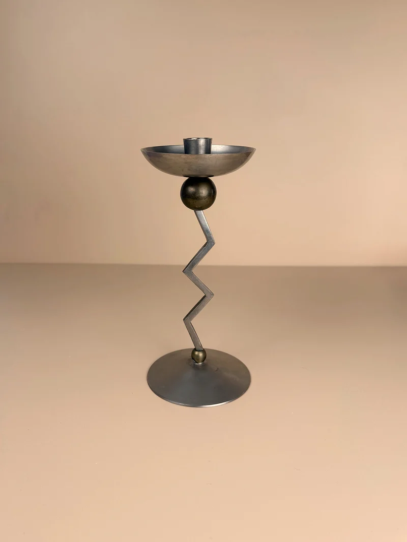 Postmodern Zig Zag Candle Holder