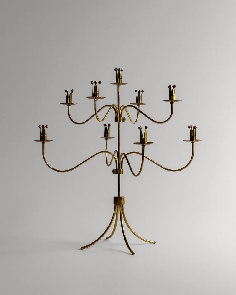 Brass Candelabra, Sweden, 1950s