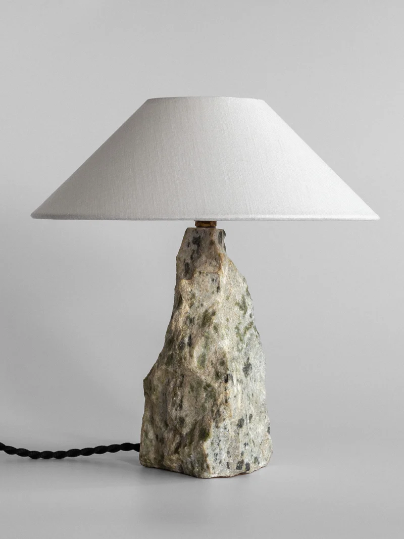 Vintage Marble Stone Table Lamp