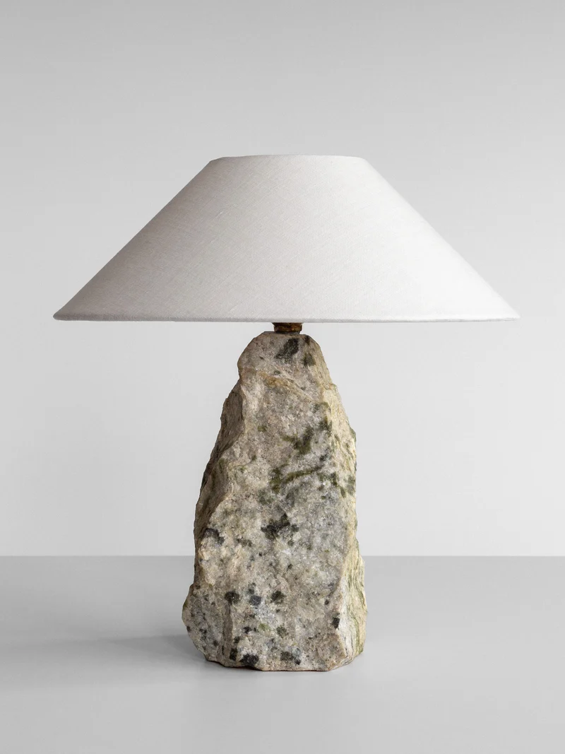 Vintage Marble Stone Table Lamp