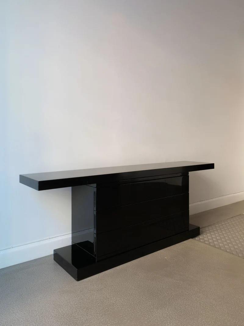 High Gloss Console Table 1970s