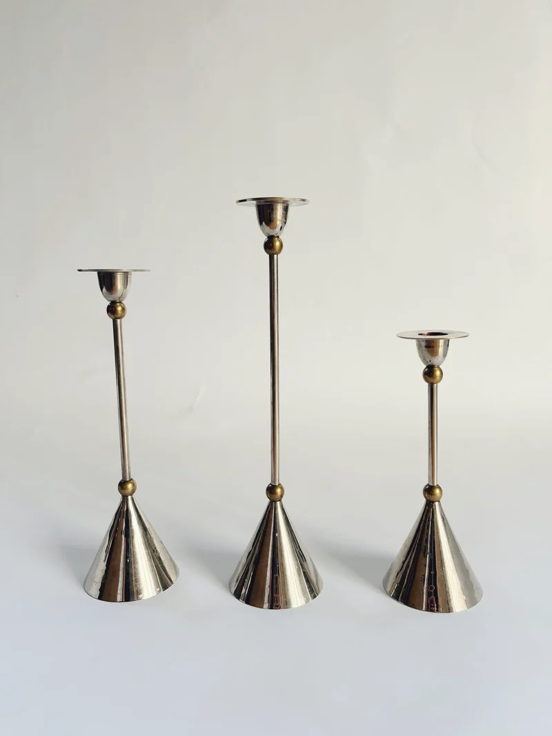 Set of 3 Postmodern Candle Holders