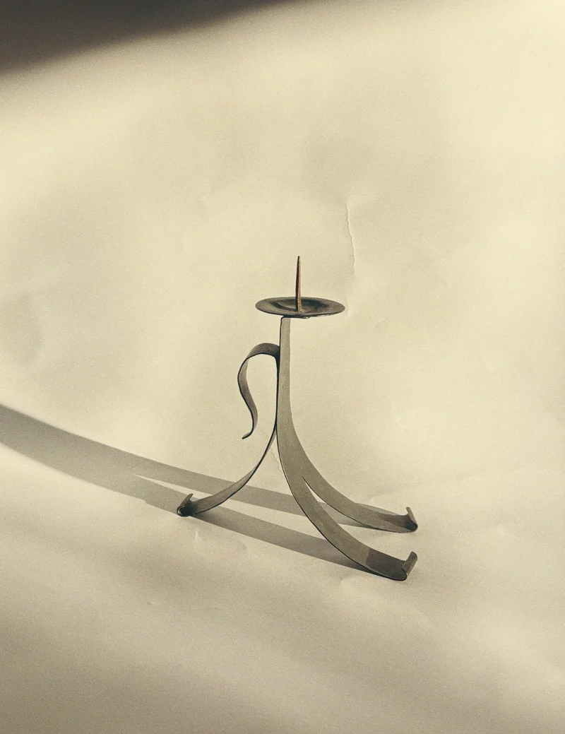 Handmade Metal Candleholder